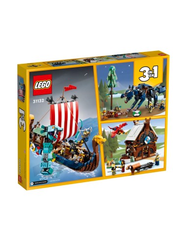 Lego Creator - Nave vichinga e Jörmungandr - 31132-4
