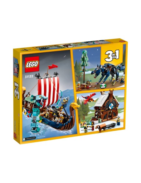 Lego Creator - Nave vichinga e Jörmungandr - 31132-4