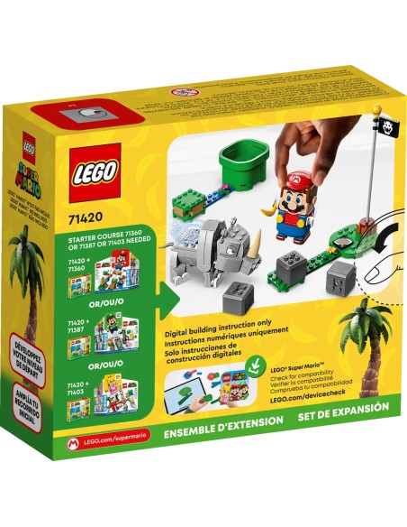 Lego Super Mario - Pack di espansione Rambi il rinoceronte - 71420