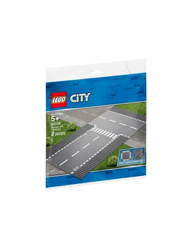 Lego City - Rettilineo e incrocio a T - 60236