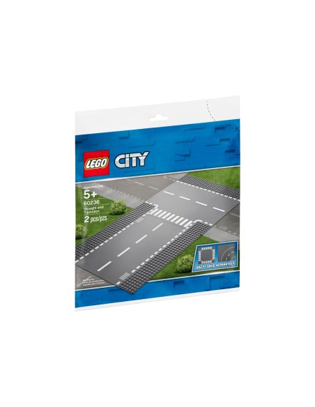 Lego City - Rettilineo e incrocio a T - 60236