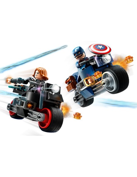 Lego - Motociclette di Black Widow e Captain America - Marvel - 76260 -2