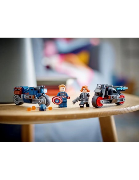 Lego - Motociclette di Black Widow e Captain America - Marvel - 76260 -6
