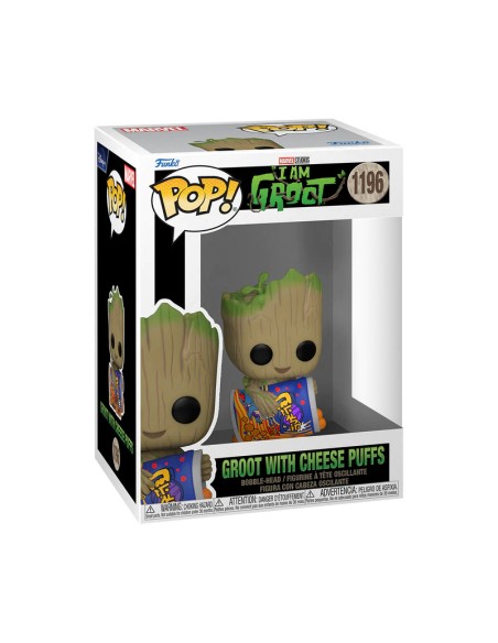 Funko Pop Marvel - I Am Groot - Groot With Cheese Puffs - 1196