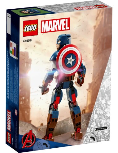 Lego - Personaggio di Captain America - Marvel - 76258-3