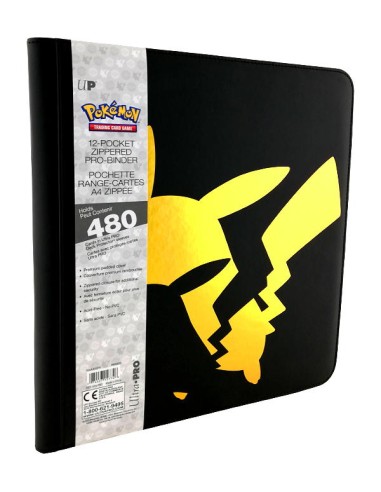 Pokemon - Pikachu 12-Pocket Zippered PRO-Binder - 480 Carte