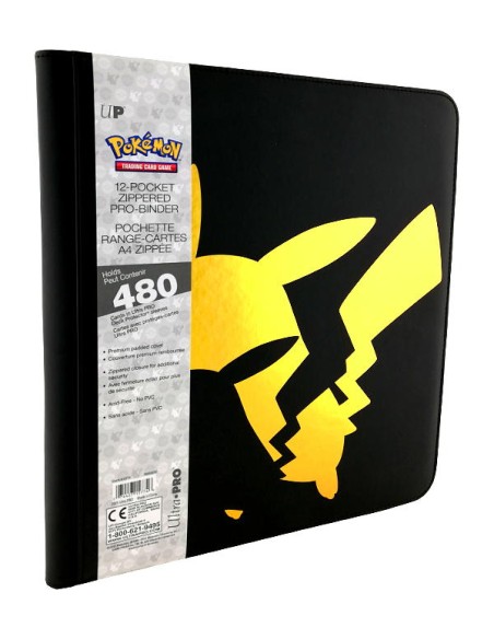 Pokemon - Pikachu 12-Pocket Zippered PRO-Binder - 480 Carte