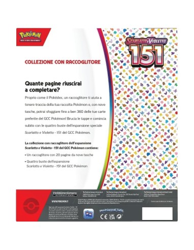 Pokemon - Scarlatto E Violetto - 151- Collezione con Raccoglitore - (ITA)