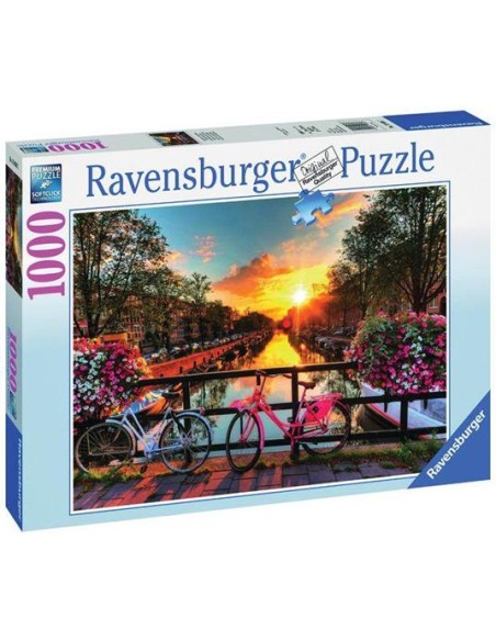 Ravensburger - Biciclette ad Amsterdam - 19606 -  Puzzle 1000 pezzi