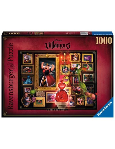 Ravensburger - Disney Villainous - Queen of Hearts - 15026 - Puzzle 1000 pezzi