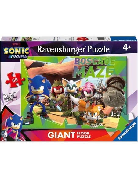 Ravensburger - Sonic Prime Giant -  03162 - Puzzle 60 pezzi