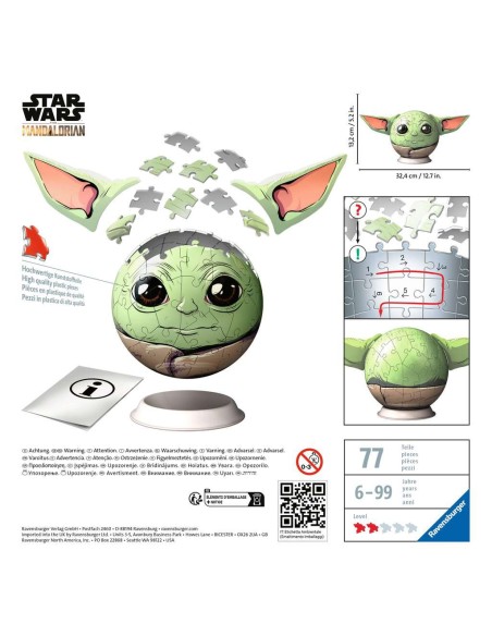 Ravensburger - Star Wars Mandalorian - 11556 - Puzzle 3D 77 pezzi