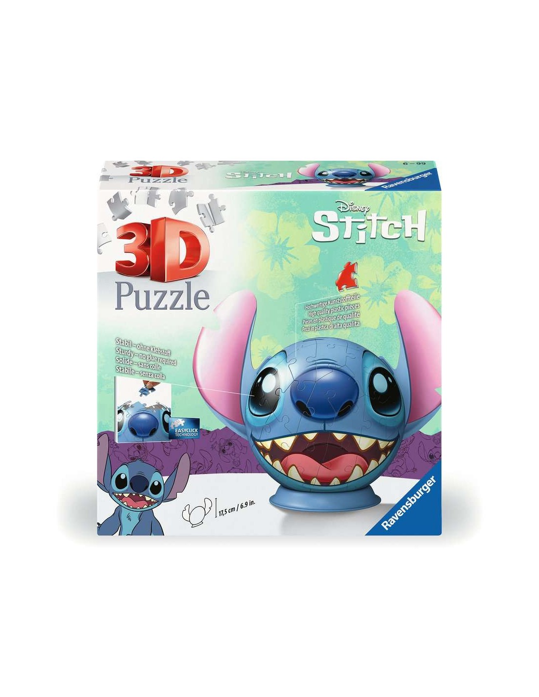 Ravensburger - Disney Stitch - 11574 - Puzzle 3D 77 pezzi - Tempus Doni  Giochi