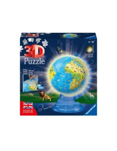 Ravensburger - Mappamondo con luce - 11498 - Puzzle 3D 188 pezzi