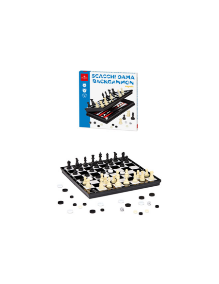 Scacchi Dama Backgammon "magnetic" - Dal Negro - 539727