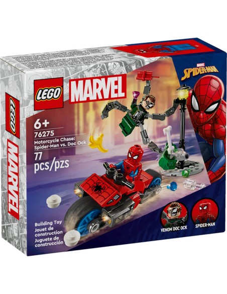 Lego Marvel -Inseguimento sulla moto: Spider-Man vs. Doc Ock - 76275