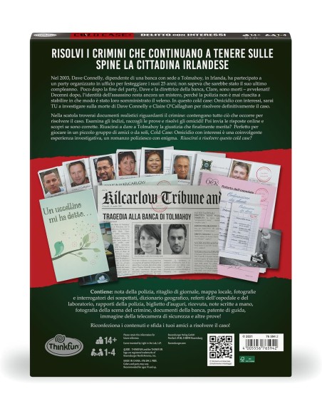 Thinkfun - Cold Case - Delitto Con Interessi