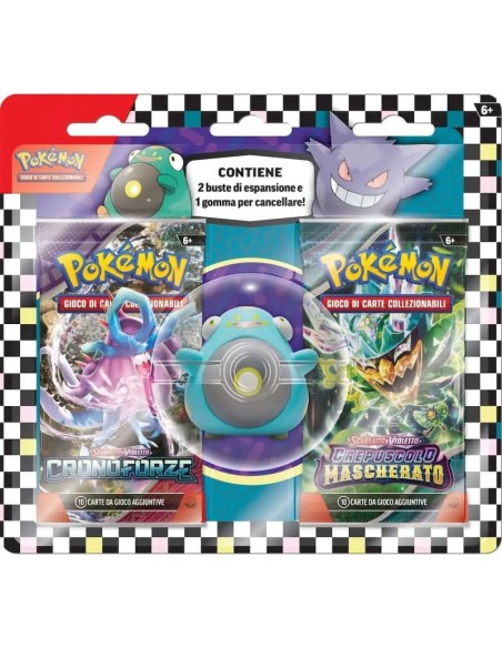 Pokemon - Confezione con gomma Ritorno a scuola 2024