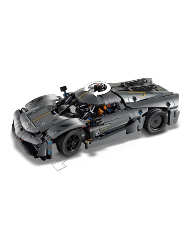 Lego - Technic - Hypercar Koenigsegg Jesko Absolut grigia - 42173