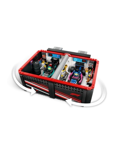 Lego - City - Garage con monoposto Mercedes-AMG e Alpine F1 - 60444