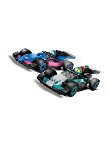 Lego - City - Garage con monoposto Mercedes-AMG e Alpine F1 - 60444