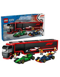 Lego - City - Autotrasportatore F1 con monoposto RB20 e AMR24 F1 - 60445