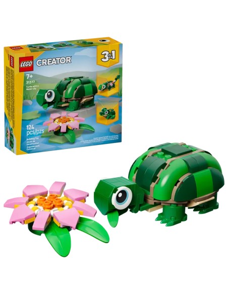 Lego - Creator - Tartaruga con fiore di ninfea - 31377