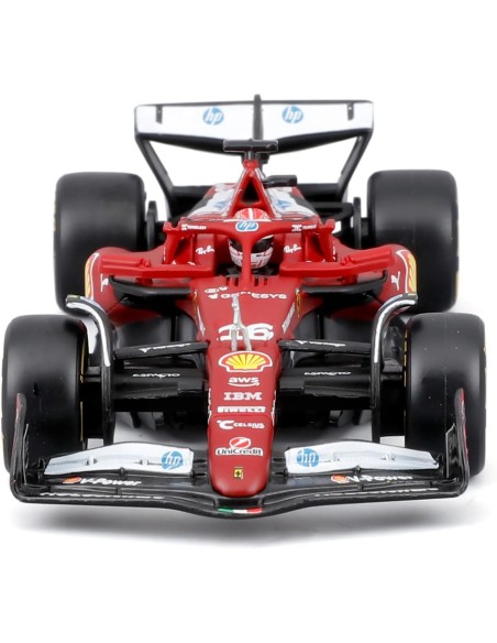 Burago - Ferrari SF-25 F1 Leclerc con casco - 36852L