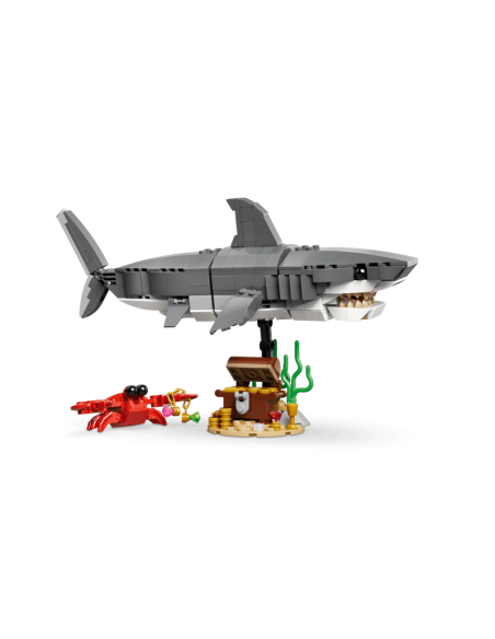 Lego - Creator 3 in 1 - Squalo con scrigno del tesoro - 31381