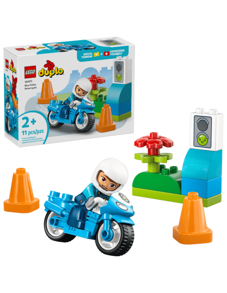 Lego - Duplo - Motocicletta blu della Polizia - 10471