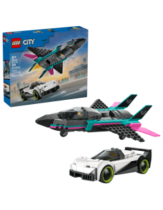 Lego - City - Jet contro Auto sportiva - 60489
