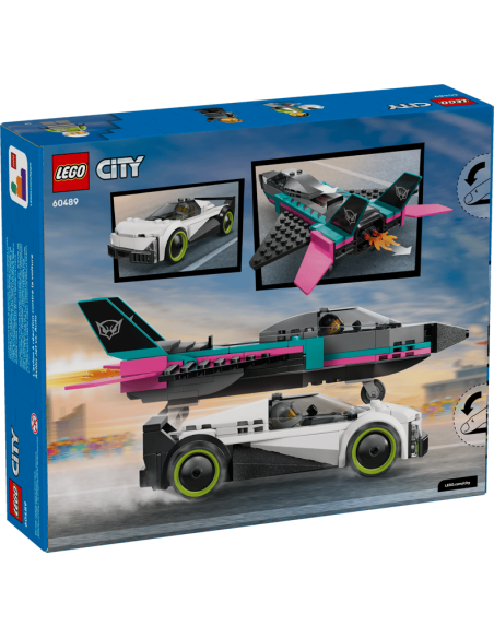 Lego - City - Jet contro Auto sportiva - 60489