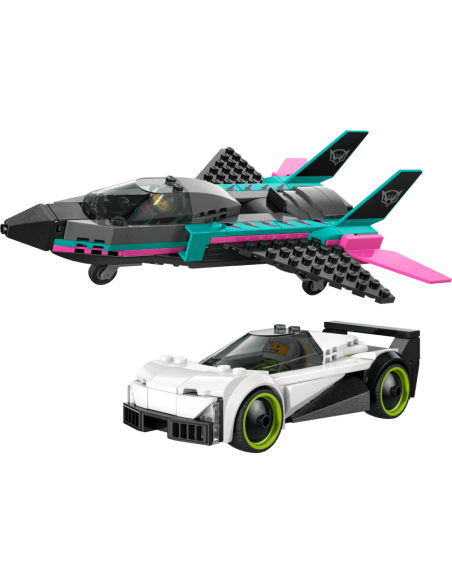 Lego - City - Jet contro Auto sportiva - 60489