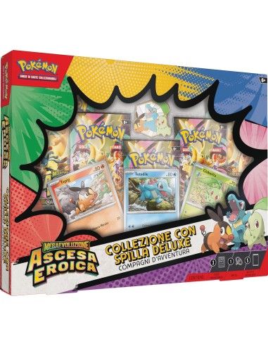 Pokémon - Collezione con spilla deluxe Compagni D Avventura - Ascesa Eroica - 10301