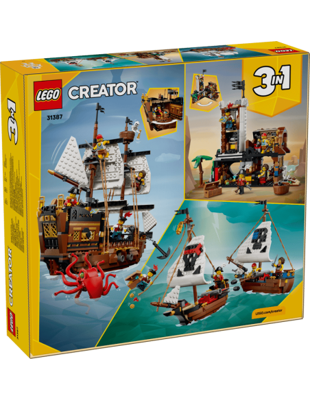 Lego - Creator 3-in-1 - Iconica nave da pirata - 31387