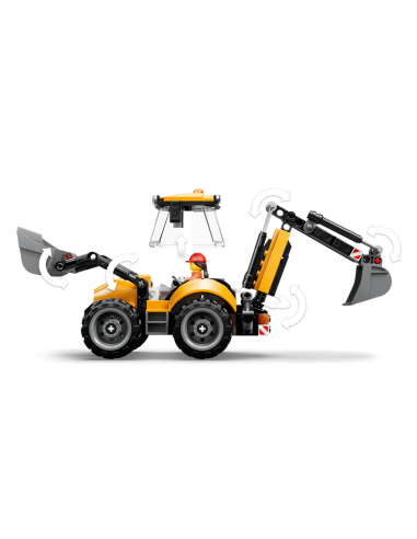 Lego - City - Scavatrice da cantiere gialla - 60480