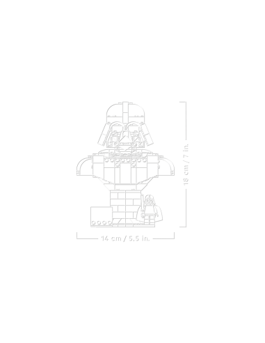 Lego - Star Wars - Busto di Darth Vader - 75439