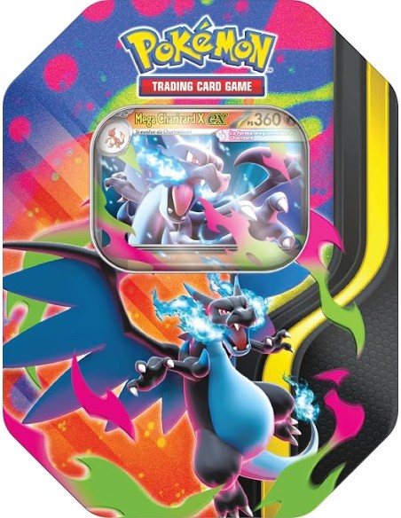 Pokèmon - Tin Charizard X ex - scatola da collezione