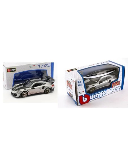 Burago - Street Fire Porsche 911 Gt2 Silver