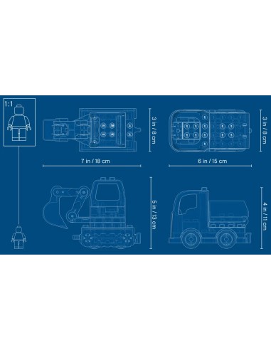Lego - Camion e scavatrice cingolata - Duplo - 10931-8