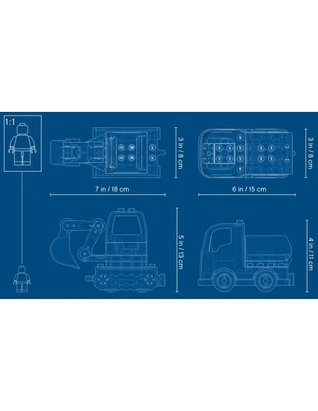 Lego - Camion e scavatrice cingolata - Duplo - 10931-8